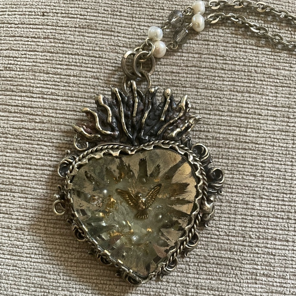 Gold Heart Pendant Necklace